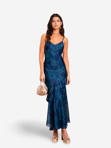 THE-ARE - Vestido em azul: frente