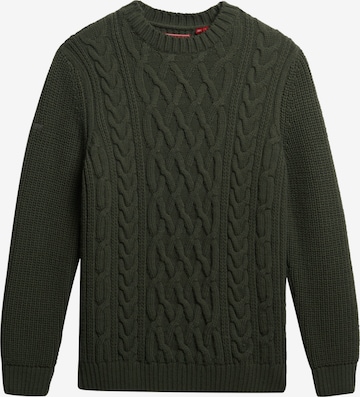 Pull-over Superdry en vert : devant
