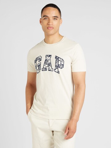 GAP T-Shirt 'NOVELTY' in Beige: Vorderseite
