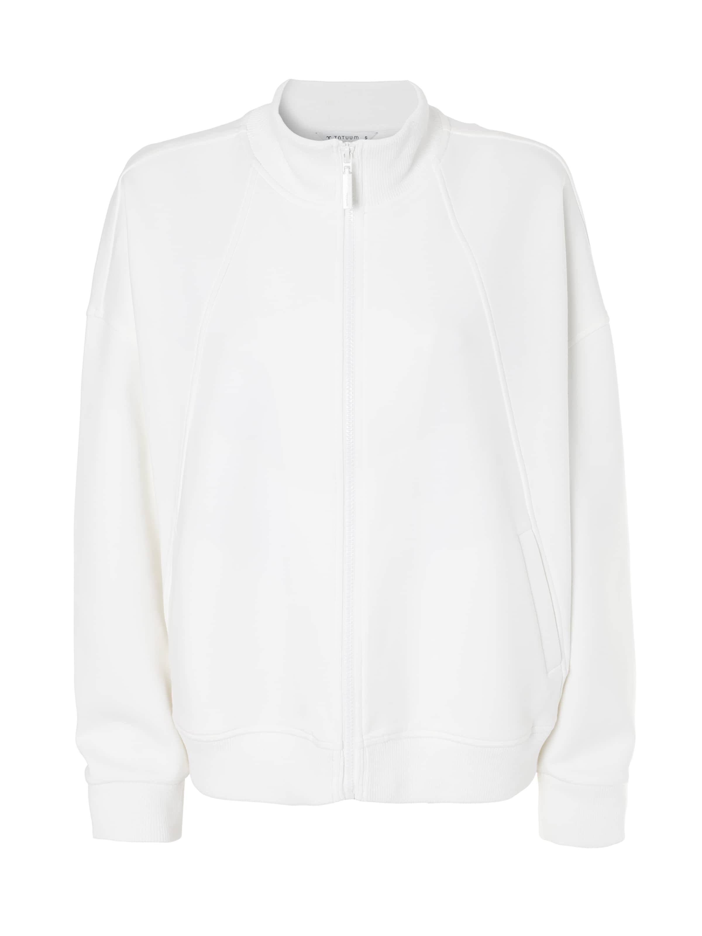 TATUUM Sweat jacket 'Tonia' in White: front