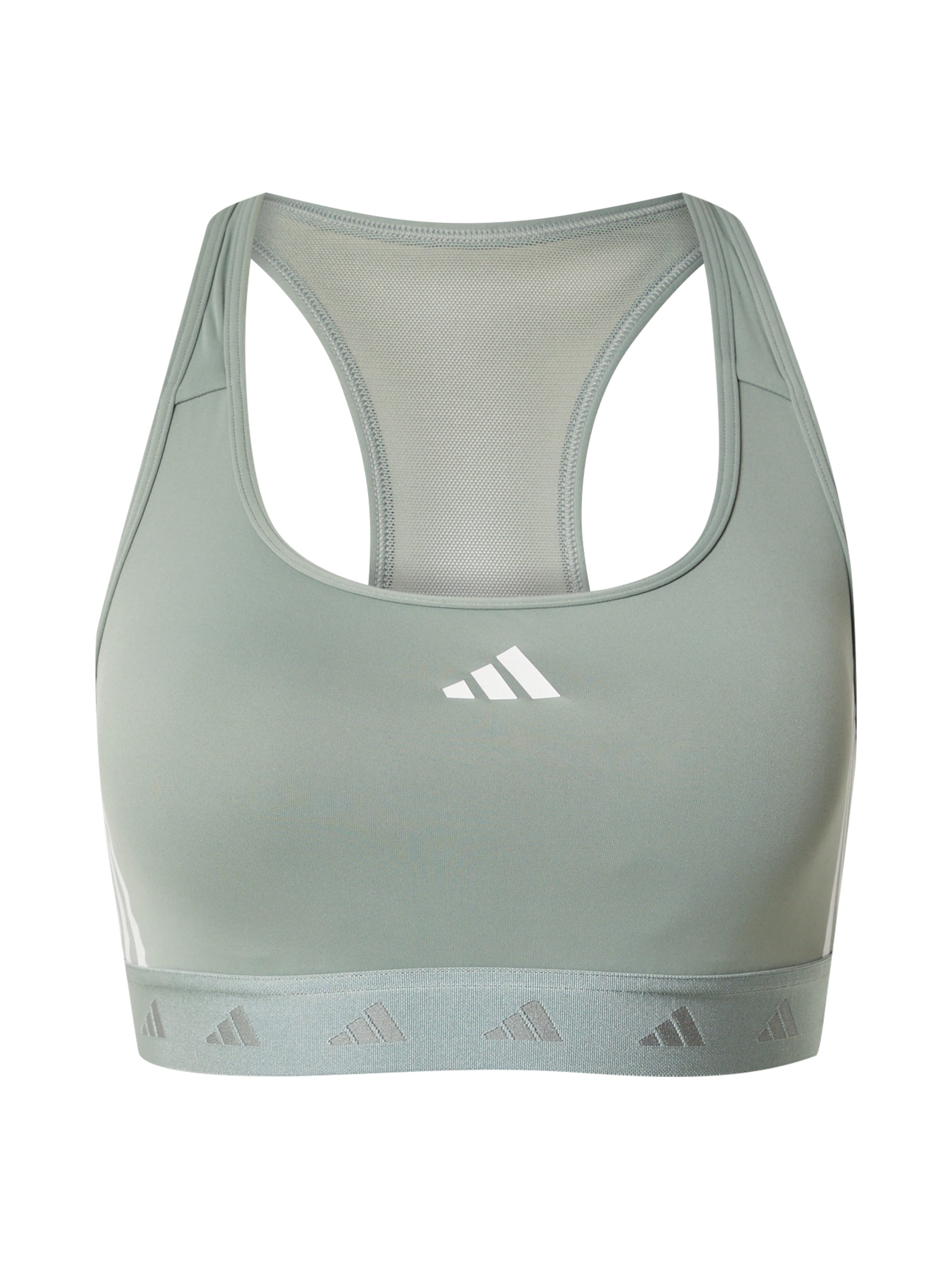 ADIDAS PERFORMANCE Μπουστάκι Αθλητικό σουτιέν 'PWR MS HYGLM' σε πράσινο: μπροστά