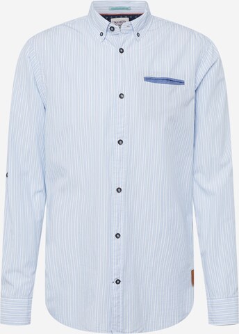 SCOTCH & SODA Regular fit Overhemd in Blauw: voorkant