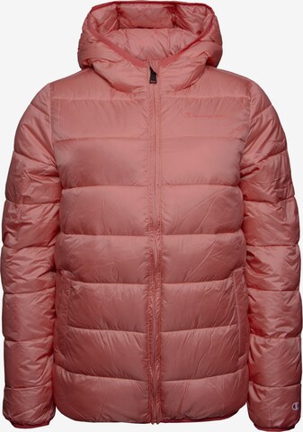 Champion Authentic Athletic Apparel Winter Jacket 'Legasy' in Pink: front