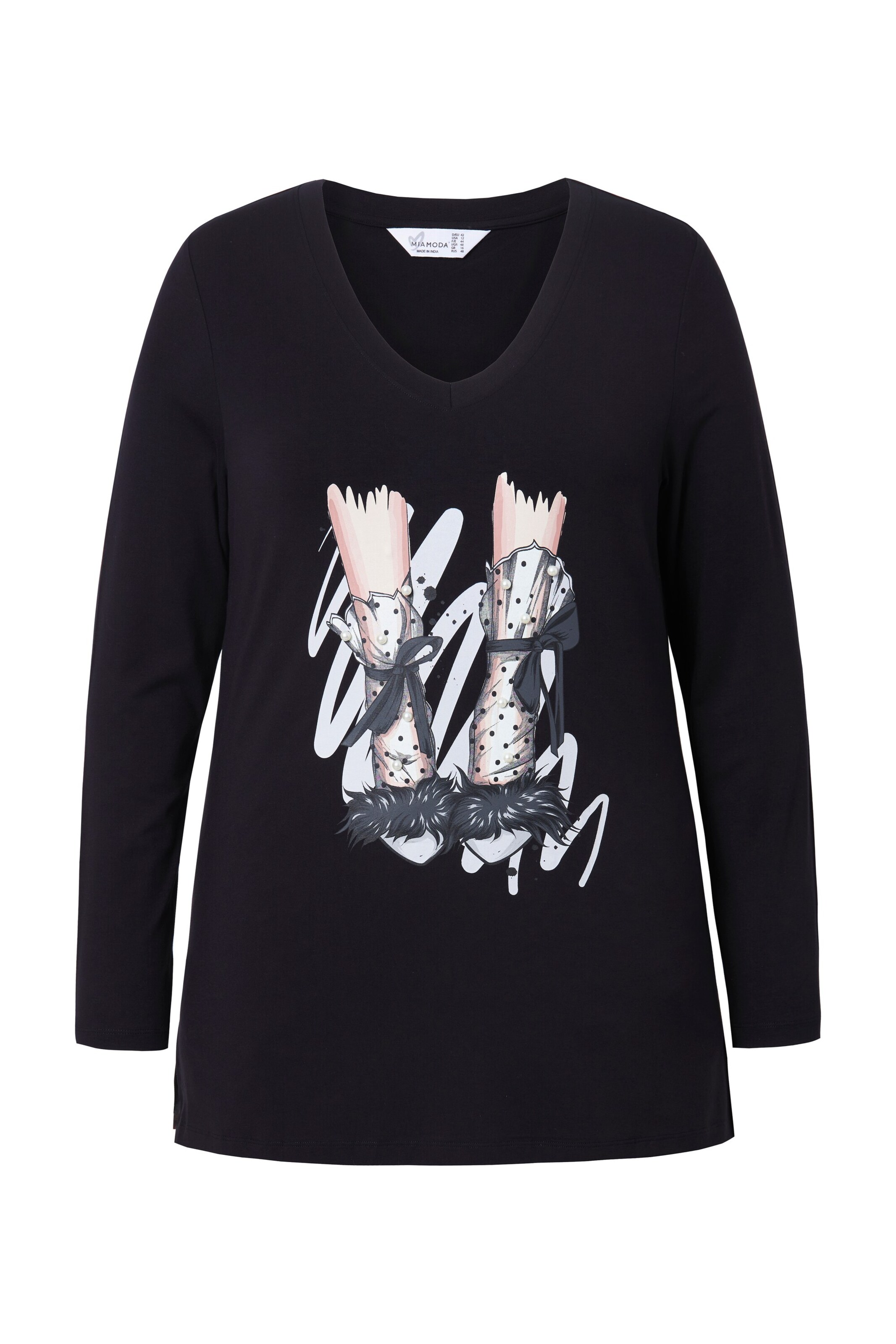 MIAMODA Shirt in Black: front