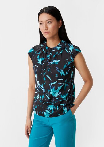 COMMA Bluse in Schwarz: Vorderseite