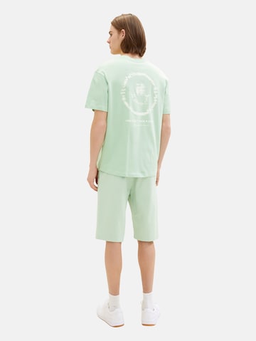 TOM TAILOR DENIM Liibuv Chino-püksid, värv roheline