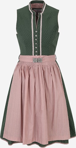 Dirndl 'Coralie' di MARJO in verde: frontale