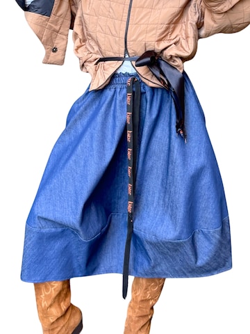 IUnique Skirt 'Denim Balloon Skirt' in Blue: front