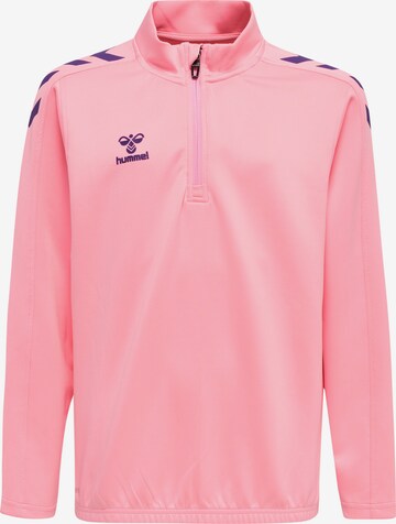 Sweat de sport Hummel en rose : devant