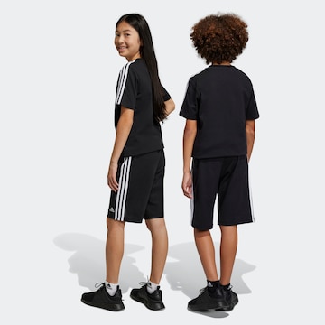 juoda ADIDAS SPORTSWEAR Standartinis Sportinės kelnės 'Essentials 3-Stripes '