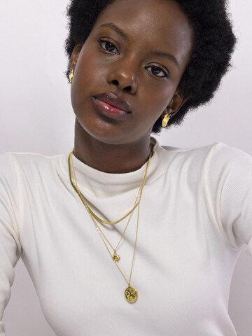 Luxenter Earrings 'Yumi' in Blue: front