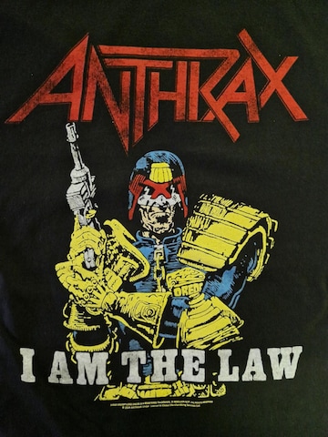 Sweat-shirt 'Anthrax I am The Law' Rockshirts en noir