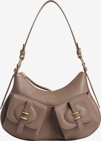 Borsa a spalla 'Mavery Pocket 1' di Coccinelle in grigio: frontale