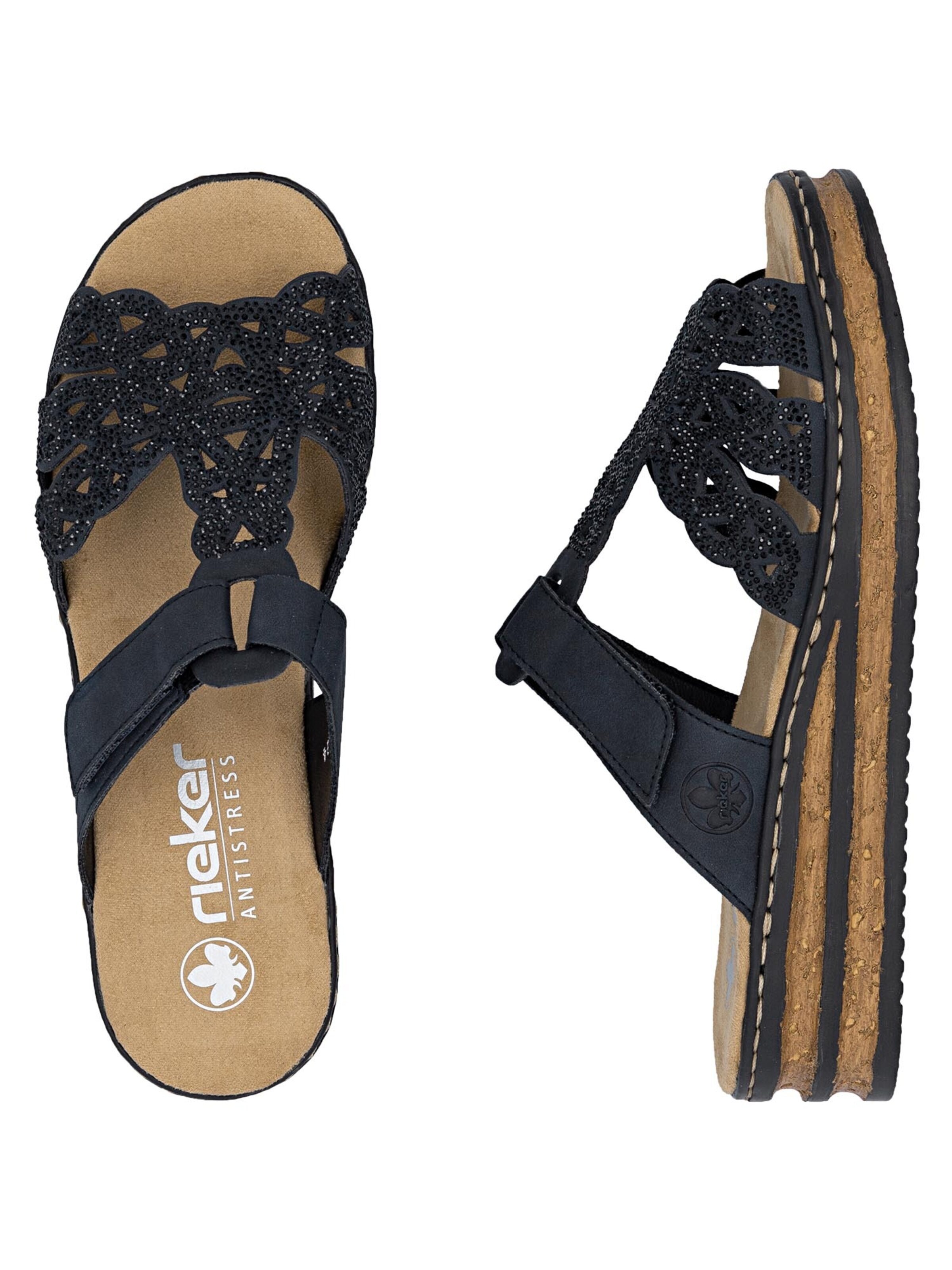 Rieker Muiltjes 'Comfort' in Blauw