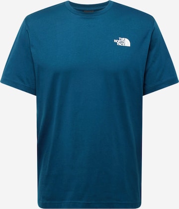 THE NORTH FACE T-shirt 'REDBOX' i grön: framsida