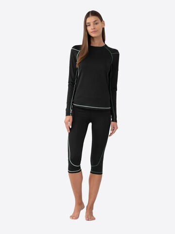 Slimfit Pantaloni sport de la 4F pe negru: față