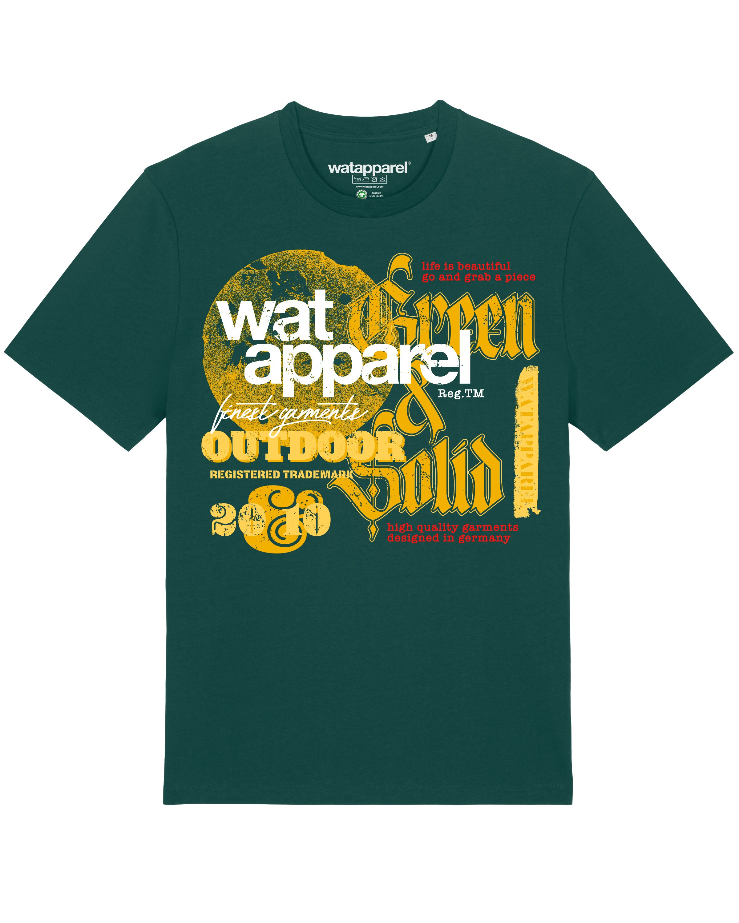 Maglietta di Watapparel in verde: frontale