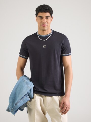 T-Shirt ARMANI EXCHANGE en bleu : devant