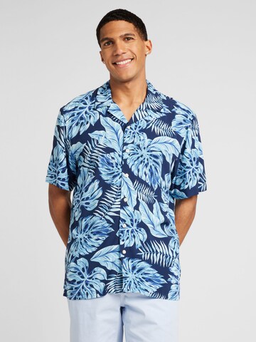 Key Largo - Ajuste regular Camisa 'BELIZE' en azul: frente