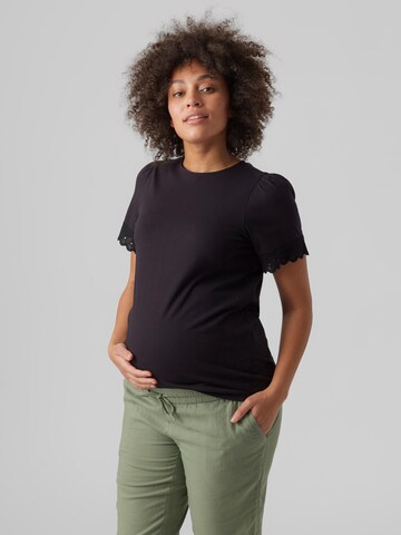 Vero Moda Maternity Paita 'PANNA GLENN' värissä musta: edessä