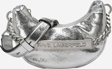 Karl Lagerfeld Taška přes rameno – stříbrná