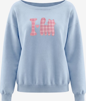Sweat-shirt MYMO en bleu : devant