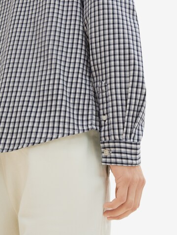 TOM TAILOR - Ajuste regular Camisa en blanco