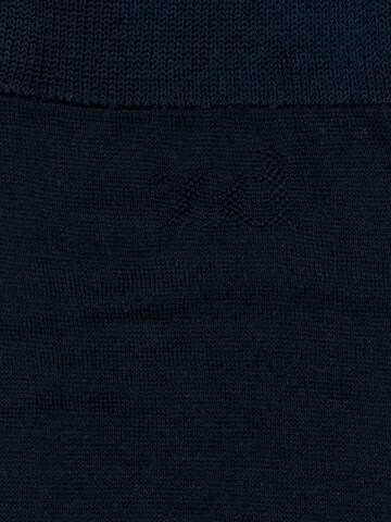 zd ZERO DEFECTS Kniestrümpfe 'Mercerized cotton knee socks' in Blau