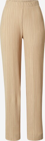 Pantalon 'Sissi' Gina Tricot en beige : devant