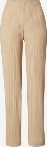 Pantalon 'Sissi' Gina Tricot en beige : devant