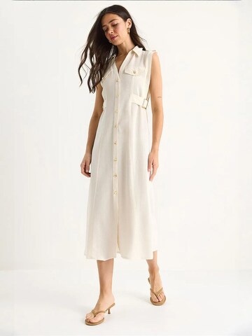 Robe-chemise Bianco Lucci en beige