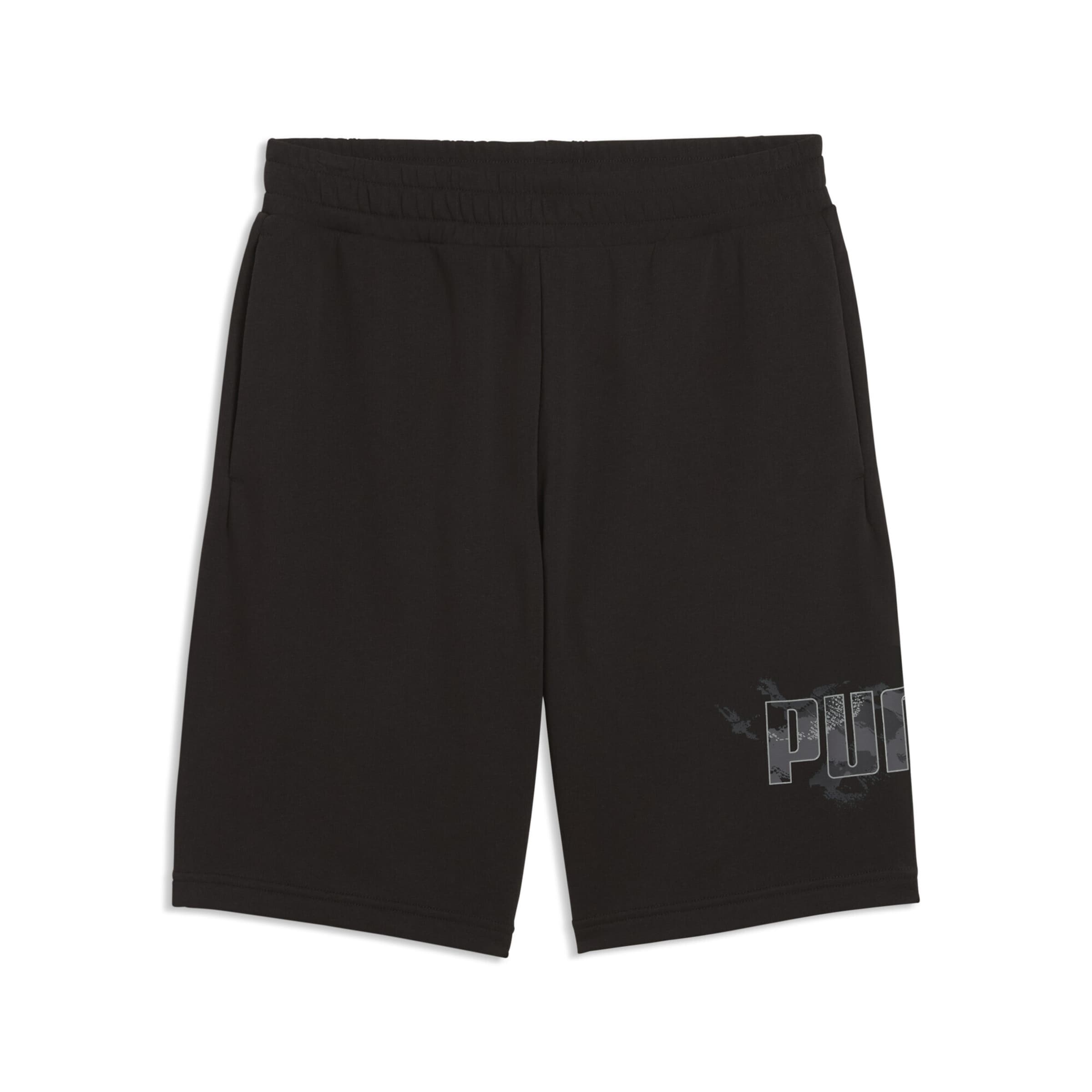 PUMA Regular Shorts 'Camo 10' in Schwarz: Vorderseite