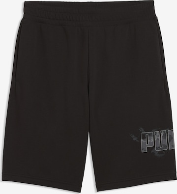 PUMA Regular Shorts 'Camo 10' in Schwarz: Vorderseite