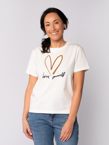 Watapparel Shirt 'Self Love' in White: front