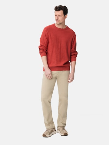 CAMEL ACTIVE Strickpullover aus reiner Baumwolle in Rot