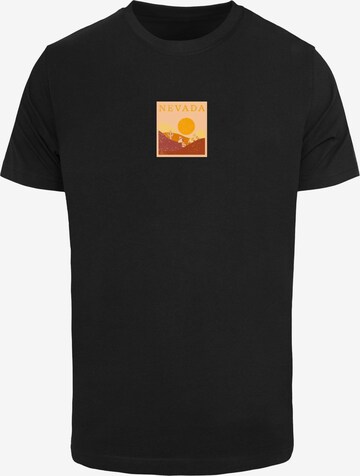 Merchcode Shirt 'Peanuts - Nevada' in Black: front