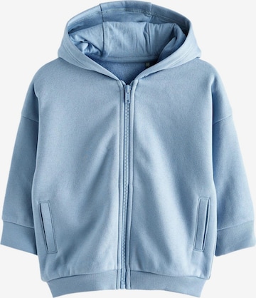 Next Zip-Up Hoodie in Blue: front