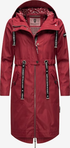 NAVAHOO Between-Seasons Parka ' Josinaa ' in Red: front