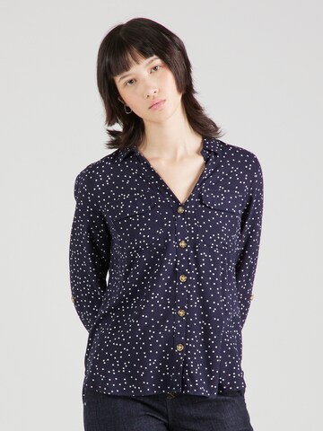 VERO MODA Blus 'Bumpy' i blå: framsida