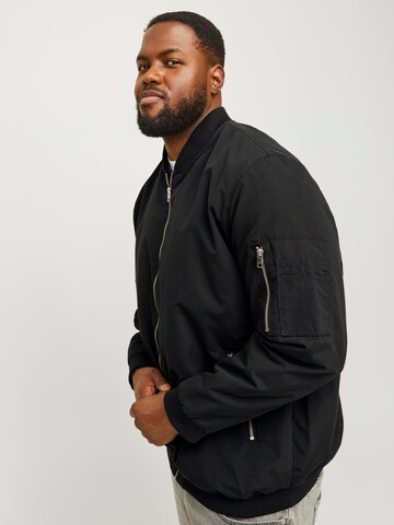Veste mi-saison 'Rush' Jack & Jones Plus en noir