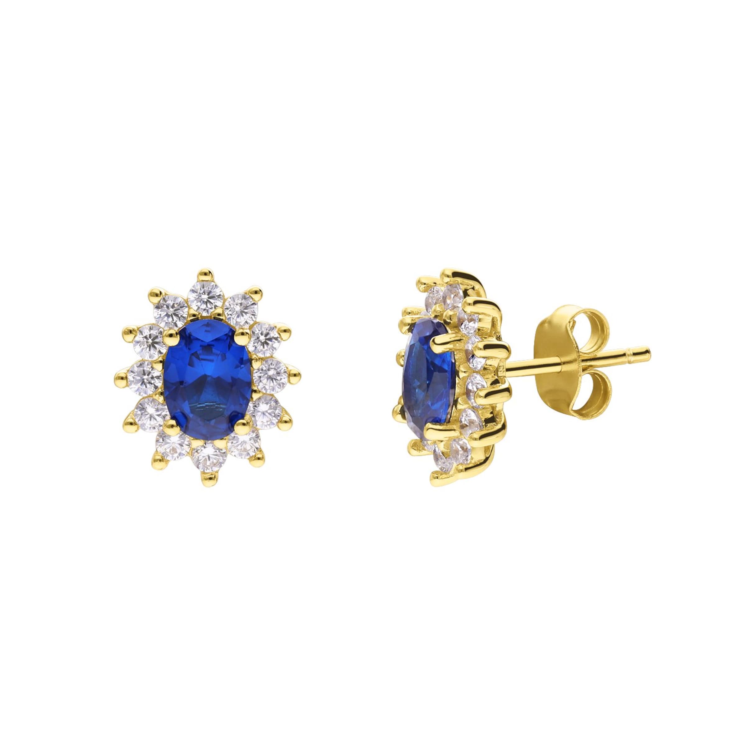 Lucardi Earrings in Gold: front
