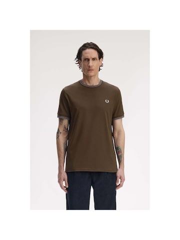 Fred Perry Shirt in Brown: front