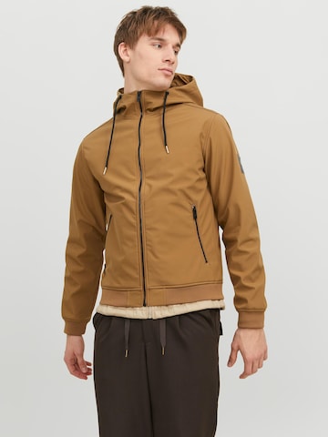 Veste mi-saison JACK & JONES en marron : devant