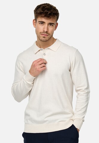 INDICODE JEANS Trui 'Chips' in Wit: voorkant