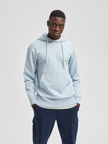 SELECTED HOMME Sweatshirt 'Jackson' i blå: framsida