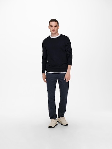 Only & Sons Sweater 'Wyler' in Blue