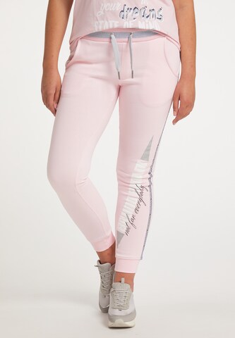 BRUNO BANANI Tapered Broek 'Gonzales' in Roze: voorkant