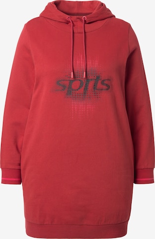 Sweat-shirt Ulla Popken en rouge : devant