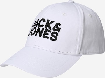 JACK & JONES - Gorra 'JACGall' en blanco: frente