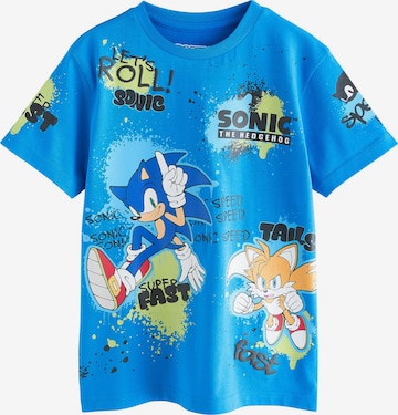 Next Koszulka 'Sonic' w kolorze niebieski: przód